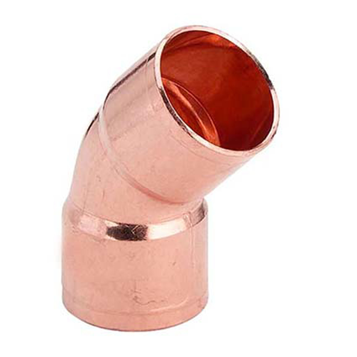 Slika Cu bakarno koleno Ø 28 - 45° D