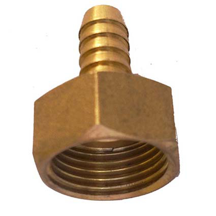 Mesingani adapter za plinsku bocu W20x1/14 levi na crevo fi10