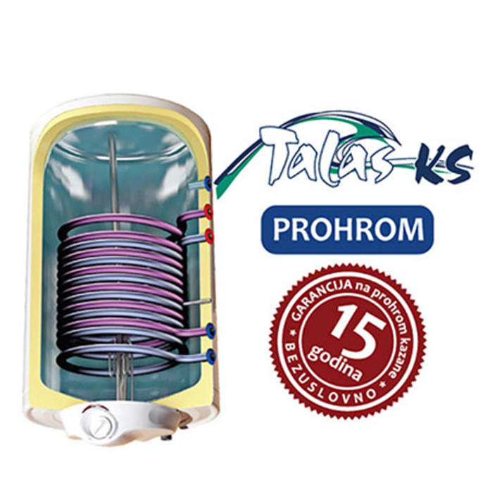 Slika Solarni bojler ELIT TALAS XX120KS kombinovani INOX zidni sa dva izmenjivača 120L