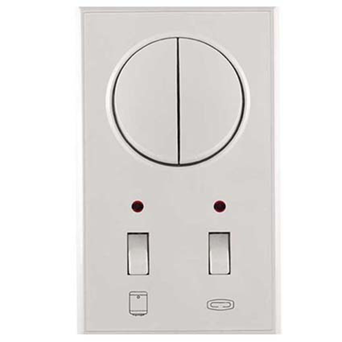 Vertikalni indikator za kupatilo Premijer Plus sa serijskom sklopkom bele boje