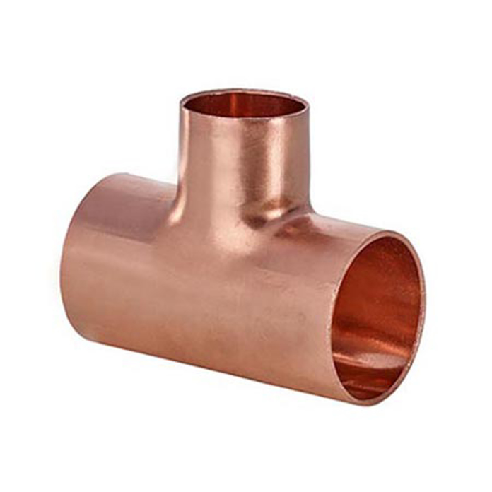 Slika Cu bakarni T komad redukovani Ø 35 x 28 x 35