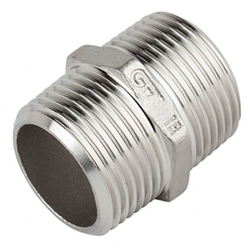 Slika Prohromski dupli nipli 1/8" INOX AISI 316