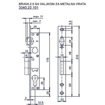 Slika Brava metalna vrata  2.5cm burence (73.078)