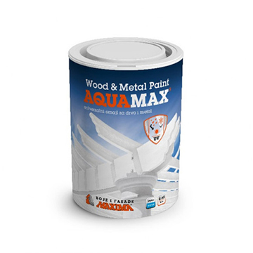 Slika MAXIMA AQUAMAX Wood & Metal Paint vodeni emajl 650 ml bela