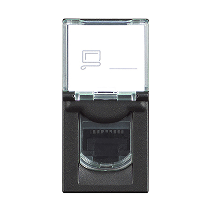 Slika Bticino Classia računarska utičnica RJ45 UTP Cat 5e 1M crna RG4279C5E