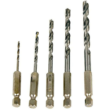 Slika Burgije HSS 1/4" – set 5 kom (2–6 mm)