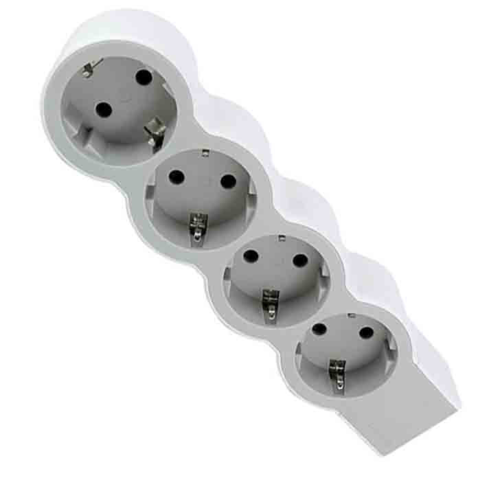 Slika Produžni blok za kabl Legrand 4×2P+E 16A bela 694575