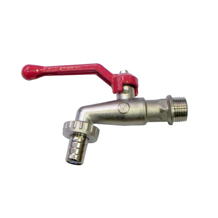 Hydrosfer baštenska slavina sa kuglastim ventilom i crvenom polugom za kontrolu vode