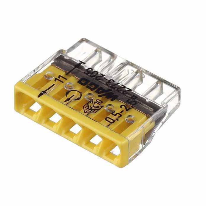 Slika WAGO 2273-205 klema 5-polna 0,5–2,5 mm² 24A 450V (PUSH WIRE)