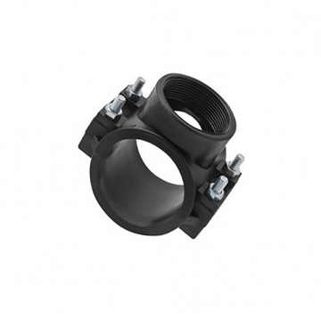 Plastična sedlasta obujmica sa unutrašnjim navojem za bočni priključak na PE cev