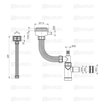 Slika Sifon za jednodelnu sudoperu KRUTI 1/1 sa prelivom F115 ISAFLEX (230 800)