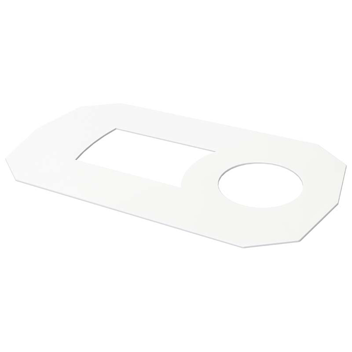 Slika Podna guma za WC šolju bela ISAFLEX (2126) – za kompenzaciju neravnina