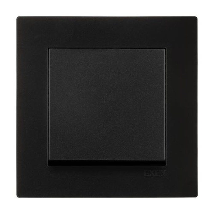Slika EXEN Karell prekidač jednopolni 200-141402-200 metalik crni