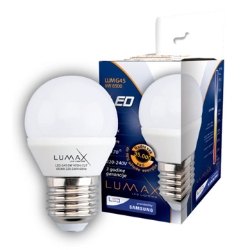 Slika Sijalica LED LUMG45-6W E27 6500K 540lm