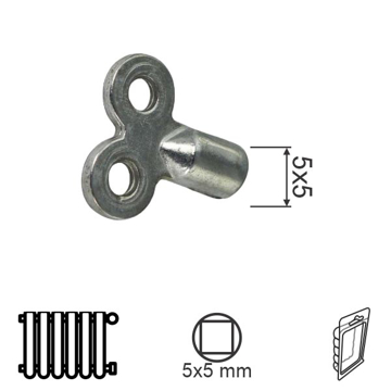 Slika Ključ za odzračivanje radijatora RK11 Ne 5x5mm (2kom)  DBP1