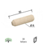 Slika Tipl drveni fi8x32mm rebrasti 30kom DBP1
