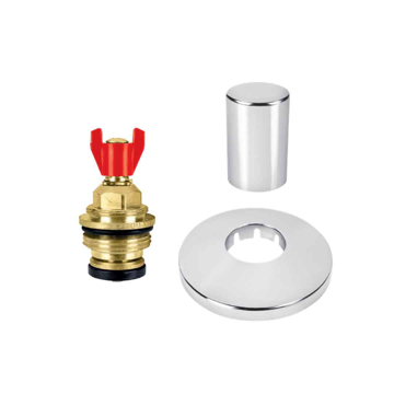 Virbla gornji deo 3/4 sa ABS hrom kapom i rozetom za ugradnju u zid